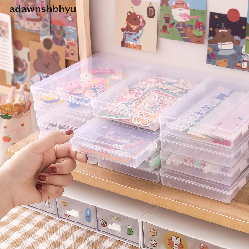 Hộp Đựng Bút Trong Suốt Để Bàn Tiện Dụng Ốp