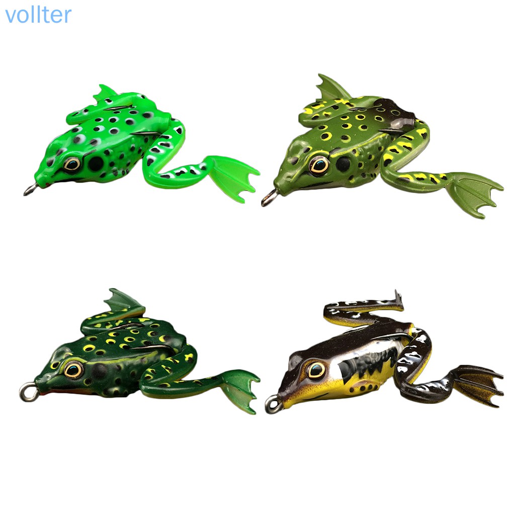 【Sản phẩm khuyến cáo】5cm Frog Spinner Colorful Fishhook Fishing Hook Lure Minnow Salmon Fish Lure Trout Artificial Bait