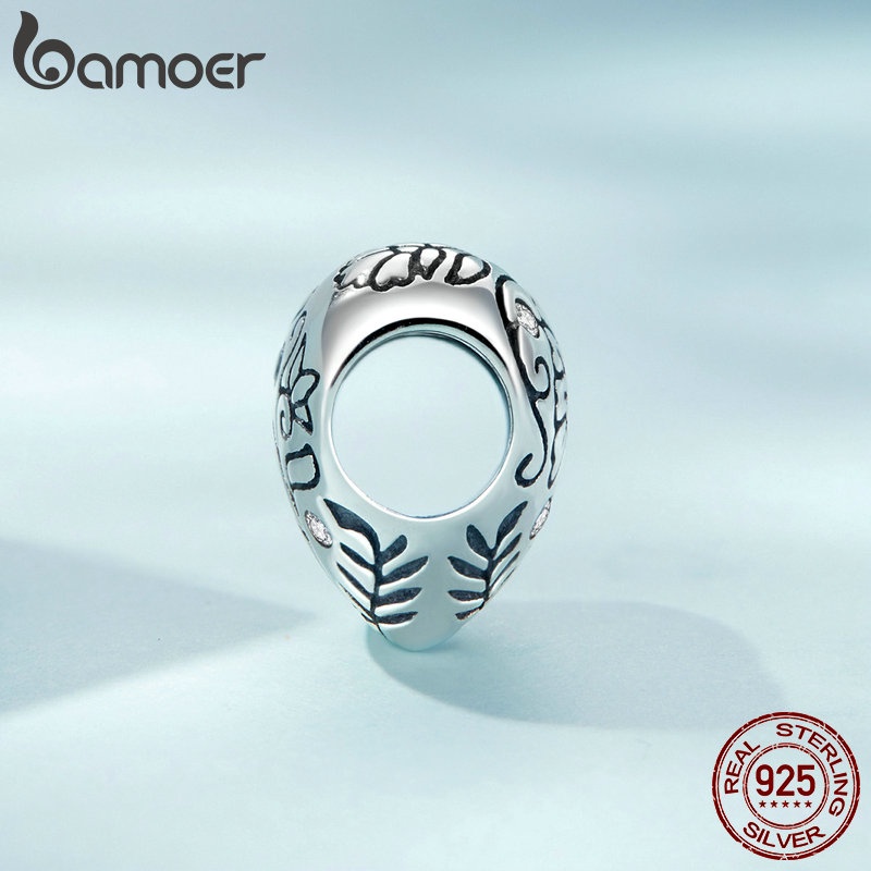 BAMOER Mặt Vòng cổ Bạc 925 Hình Trái Tim