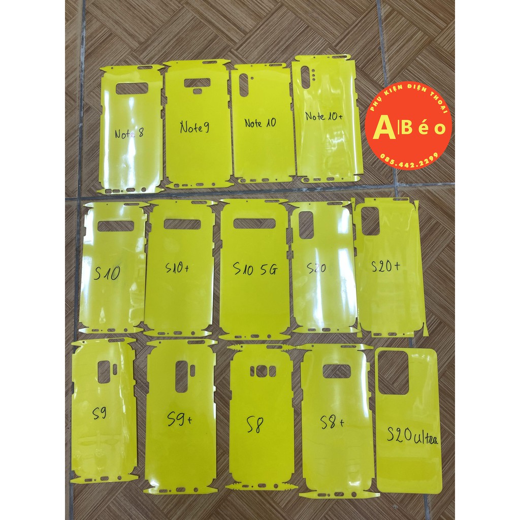 Dán PPF Full viền lỗ loa 4 lớp cho Samsung Note 10 Plus, , Note 9 , Note8