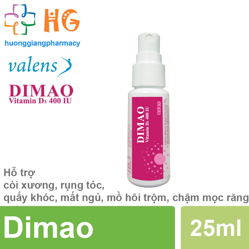 Dimao Vitamin D3 Dạng Xịt 400iu Hàng Nhập Khẩu Châu âu