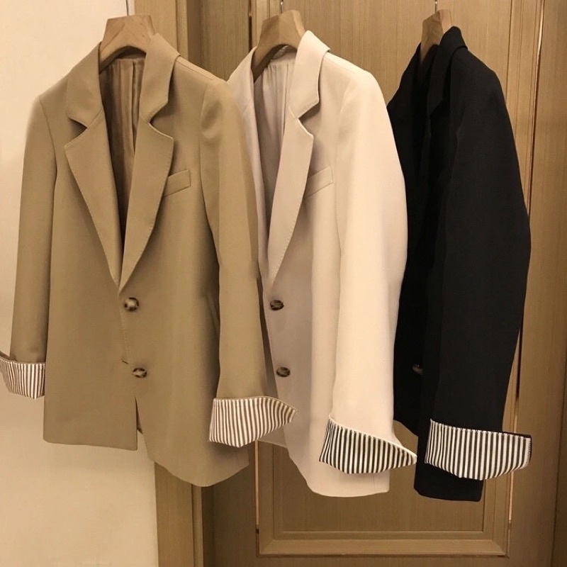 Áo Blazer nữ dáng suông phong cách hàn quốc mẫu mới chất đẹp mã ZELE495