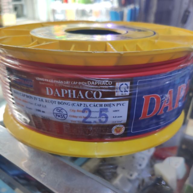 Dây cáp điện DAPHACO 2.5 6.500đồng 1 mét