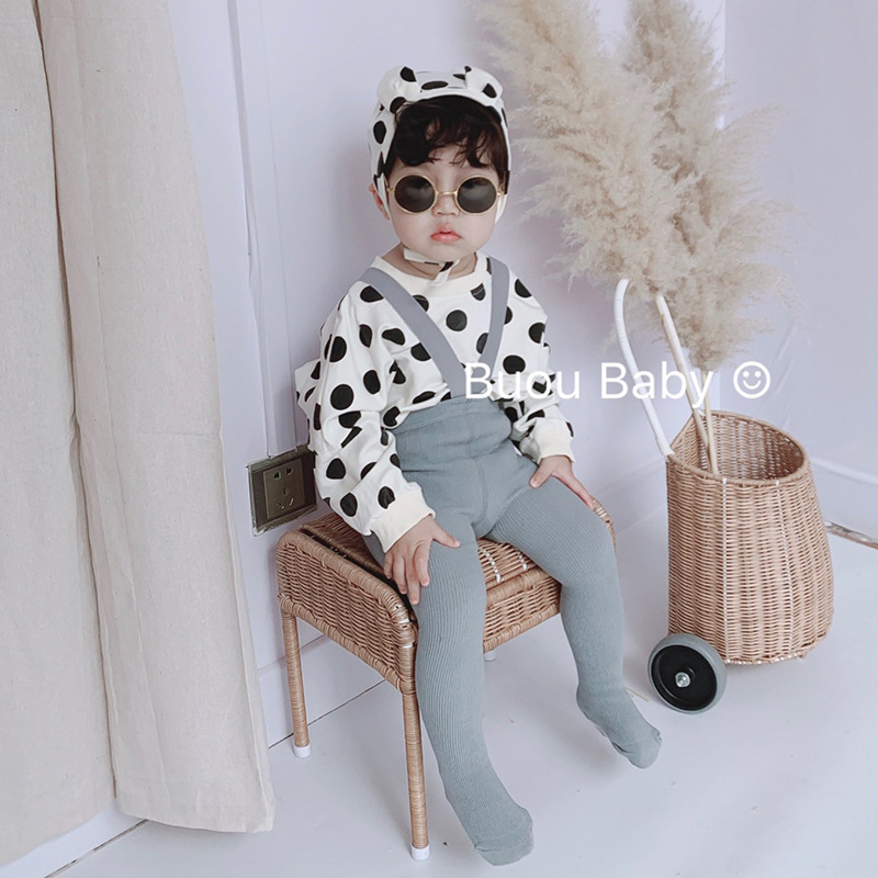 Quần yếm màu trơn xinh xắn dành cho bé