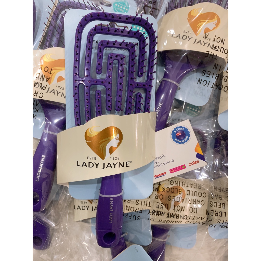 Lược chải tóc Lady Jayne - giúp gỡ rối, suôn mượt tóc và Massage da đầu