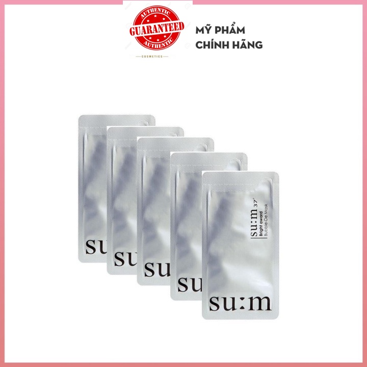 Mặt nạ thải độc sủi bọt Sum Trắng (gói)