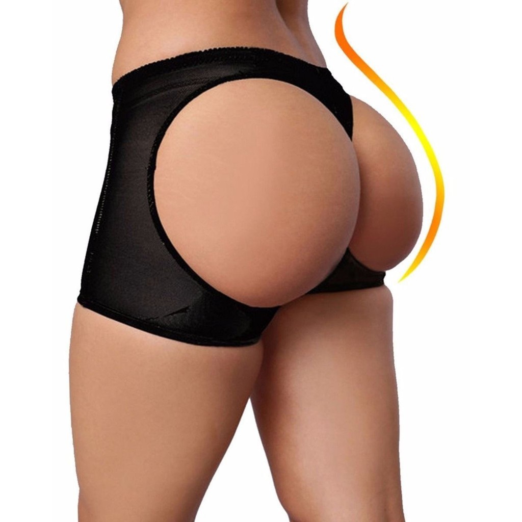 Ღ𝓂ℰWomen Butt Lifter Shaper Tummy Control Panties Buttocks Open Instan Boyshorts