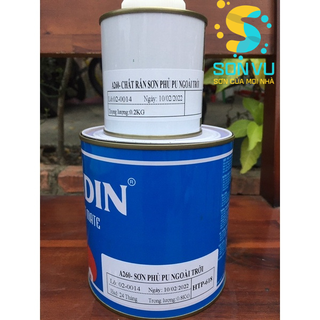  Cadin   Bộ 1kg  Sơn PU Đa năng hai thành phần ngoài trời cho sắt kẽm và nền bê tông 
