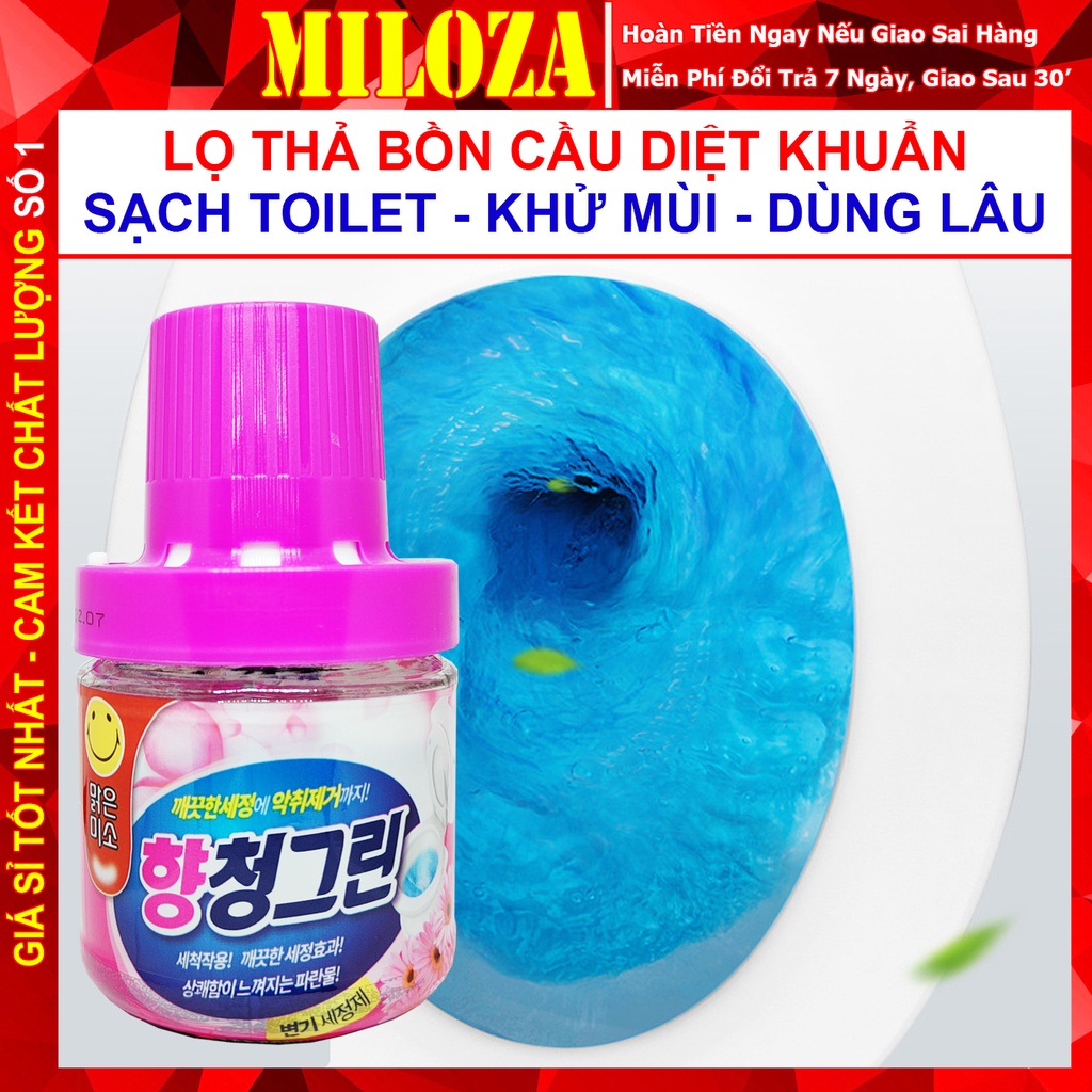 [MILOZA] Lọ Thả Bồn Cầu Hàn Quốc - Cốc Thả Bồn Cầu - Tẩy Toilet - Khử Mùi Toilet - Diệt Khuẩn, Sạch Bệ Xí, Thơm