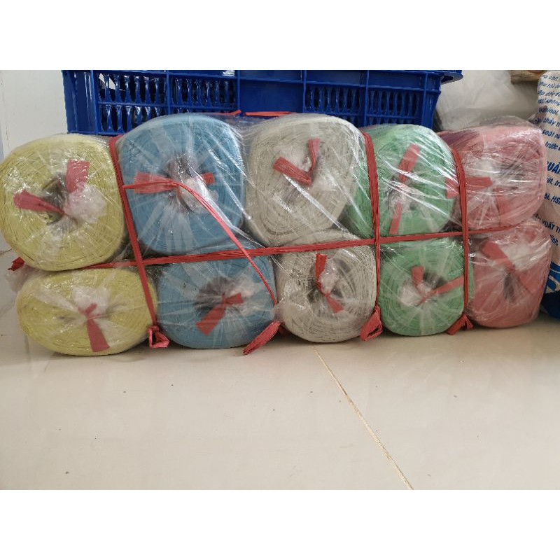 Cuộn dây nilong buộc hàng Cuộn 1kg (GIAO MÀU NGẪU NHIÊN)
