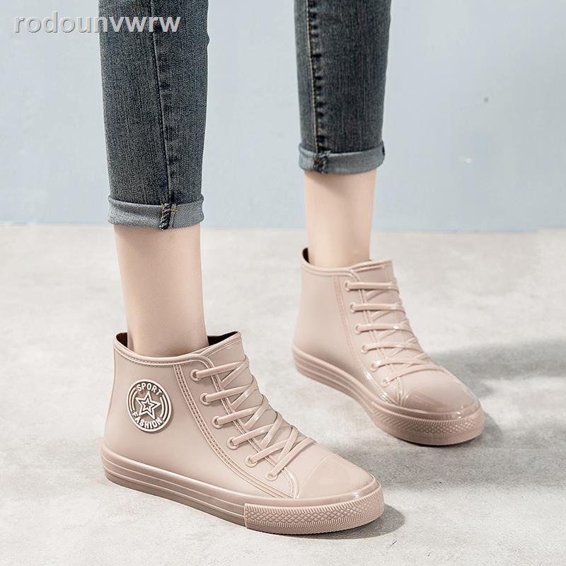 rodounvwrwGiày chống nước, giày thấm đi mưa nữ, áo khoác thời trang học sinh, đồ mặc ngoài, bốn mùa, xuân h