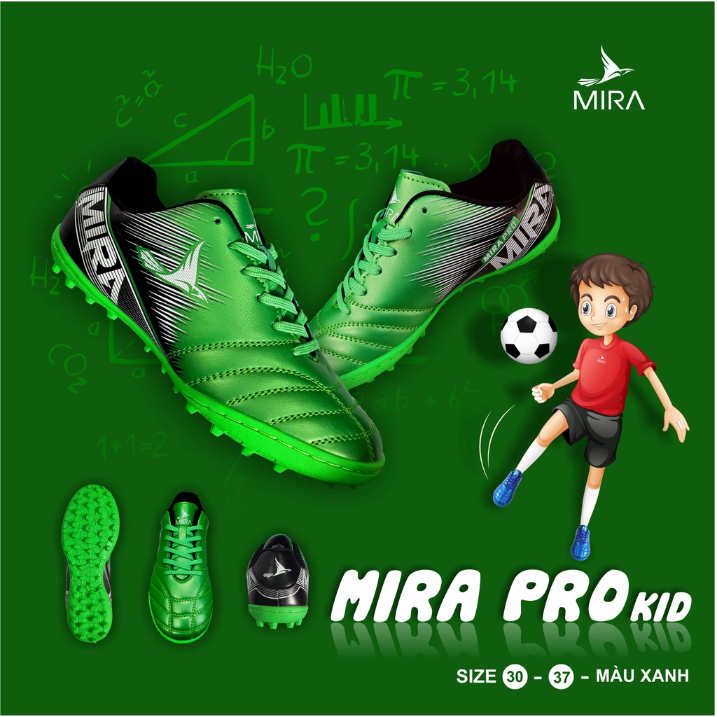 Giày thể thao, Giày bóng đá đế đinh Trẻ em Mira Pro TF- Dungcusport