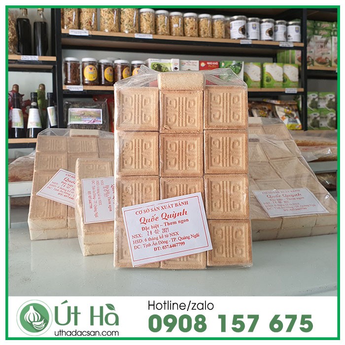 Bánh Đậu Xanh Vuông Đặc Sản Quảng Ngãi Bịch 450gr Sản Xuất Thủ Công Truyền Thống Cứng Giòn Thơm - Út Hà Đặc Sản | BigBuy360 - bigbuy360.vn