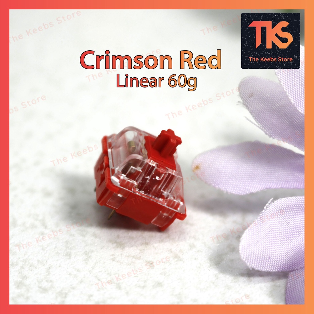 Switch Crimson Red | Linear 60g | công tắc bàn phím cơ | TKS
