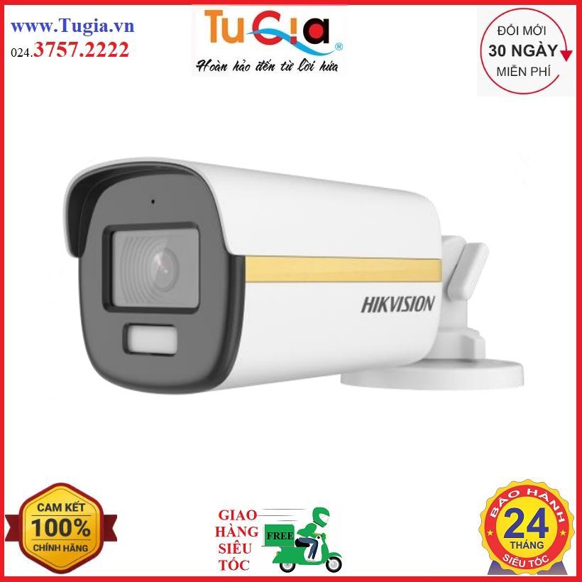 Máy ghi hình giám sát Camera HDTVI ColorVu 2MP HIKVISION DS-2CE12DF3T-FS - Hàng chính hãng