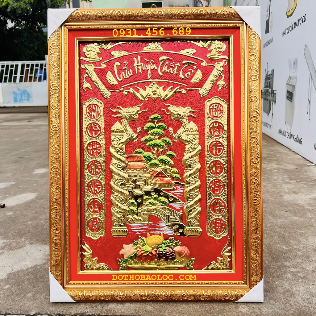 Cửu Huyền Thất Tổ để bàn thờ gia tiên bằng đồng
