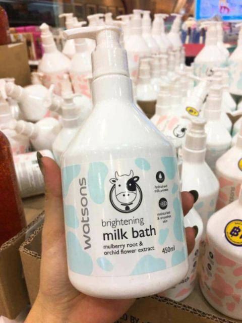 Sữa tắm bò Watsons Milk Bath (Hàng mua tại Watsons Store Bangkok)