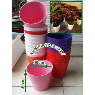 Chậu tròn dáng đứng itali TD300