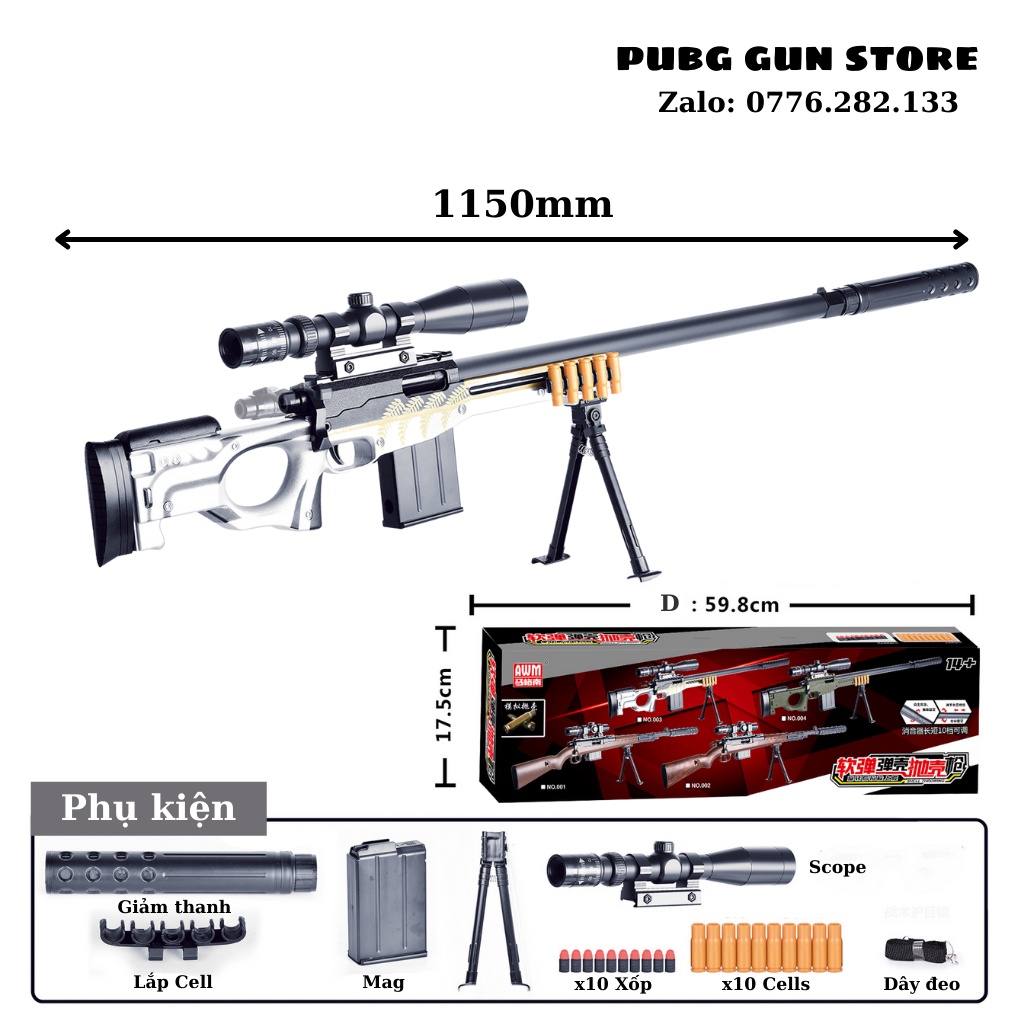 Đồ chơi cho bé đồ chơi trẻ em nerf ngắm 46 half bắn thanh xốp văng cell mô hình figure decor giá rẻ cao cấp gaming pubg