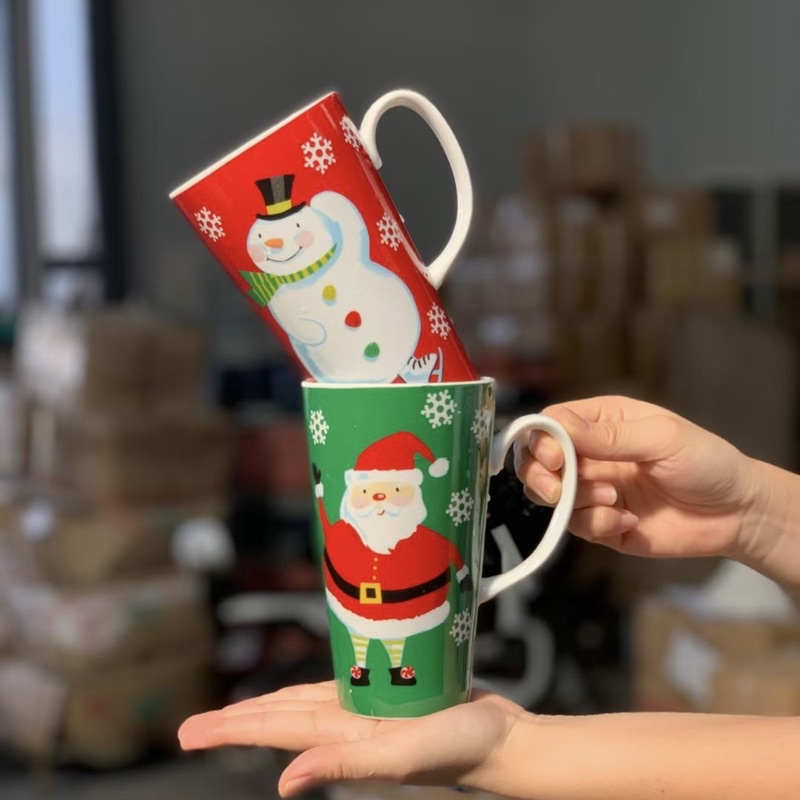 ly Sứ cao cấp hình noel giáng sinh vui vẻ christmas