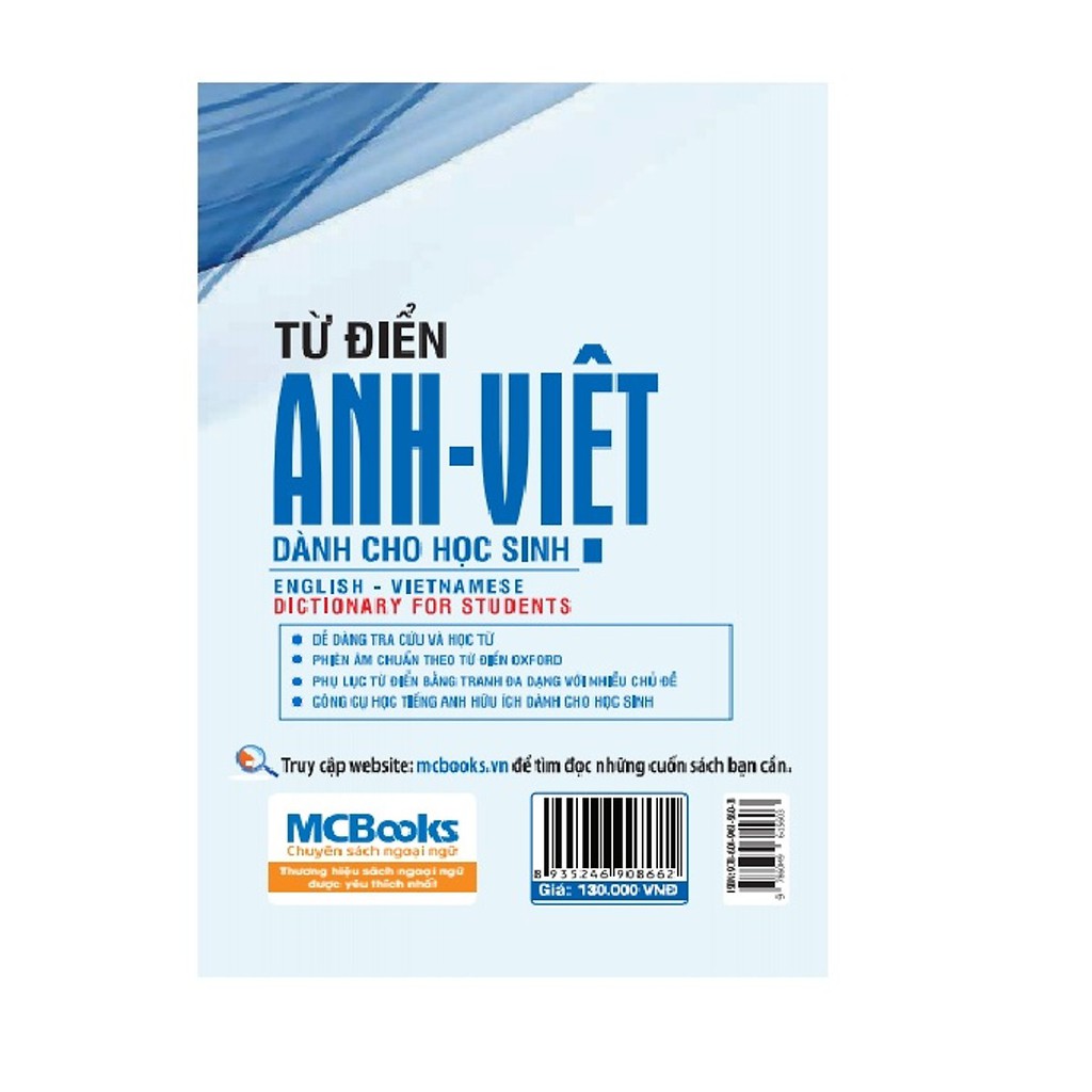 Sách Từ điển Anh việt dành cho học sinh - 8935246917749
