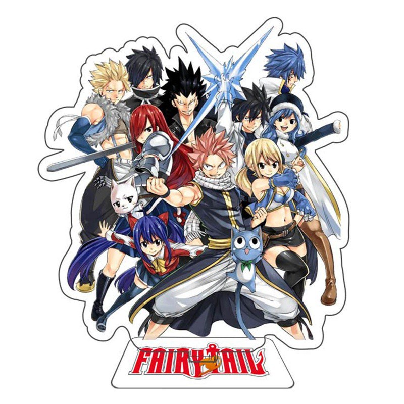 Mô Hình Đồ Chơi Nhân Vật Anime Fairy Tail Bằng Acrylic Đứng Hai Mặt