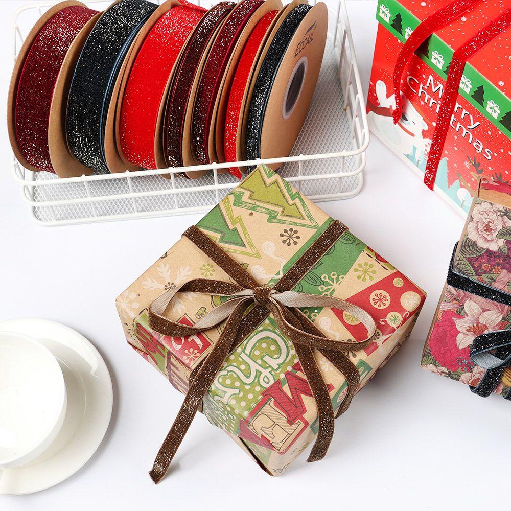 Doraw 10mm 25mm 10yards|Dây Ruy Băng Nhung Dùng Trang Trí Bó Hoa Xinh Xắn