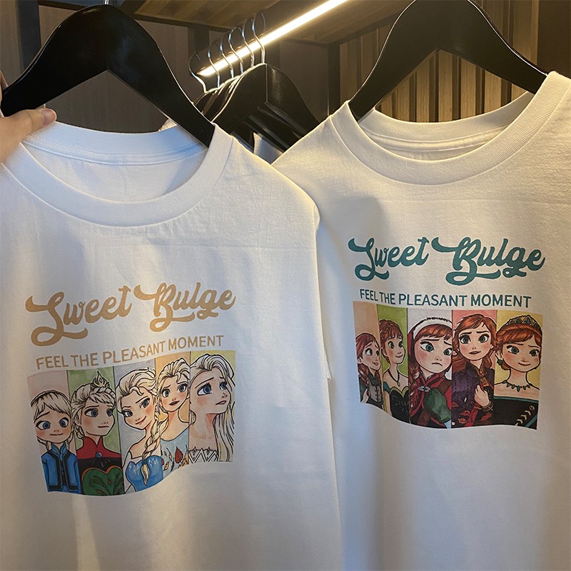 Xiaozhainv Áo Thun Tay Ngắn Dáng Rộng In Họa Tiết Phong Cách Thời Trang Hàn Quốc Cho Nữ