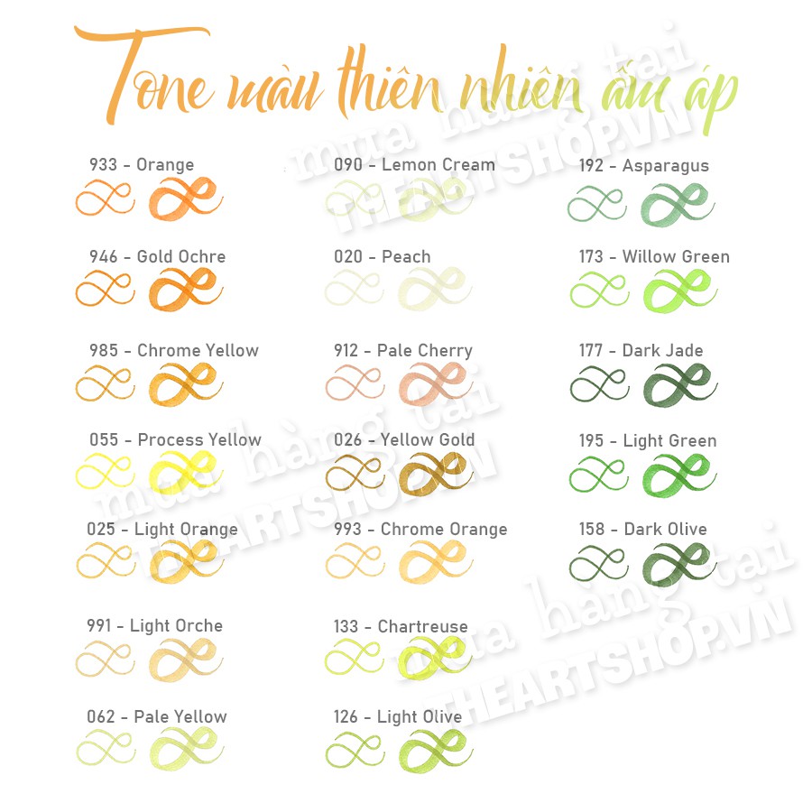 Bút cọ TOMBOW ABT dual brush pens - tone màu thiên nhiên ấm áp THEARTSHOP