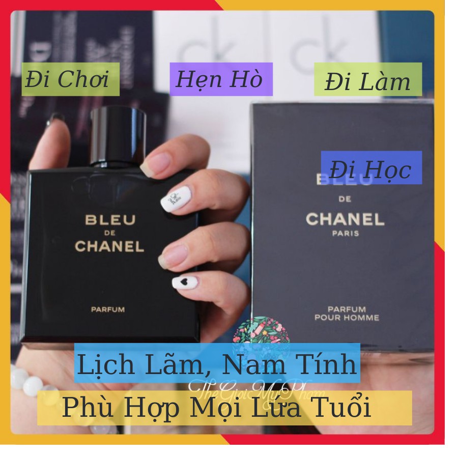 [Mẫu Mới] Nước Hoa Nam Nữ Cao Cấp Bleu Parfume 100ml Hương Thơm Sang Trọng