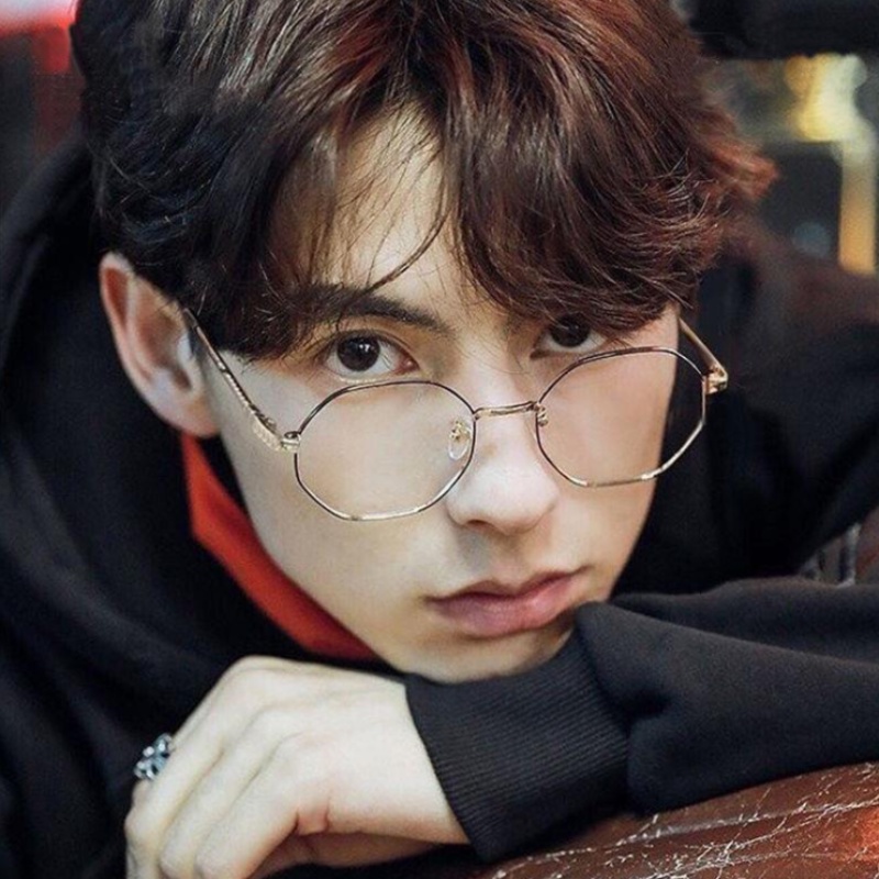 Kính mắt gọng kim loại tròng chống ánh sáng xanh thời trang dành cho cả nam và nữ