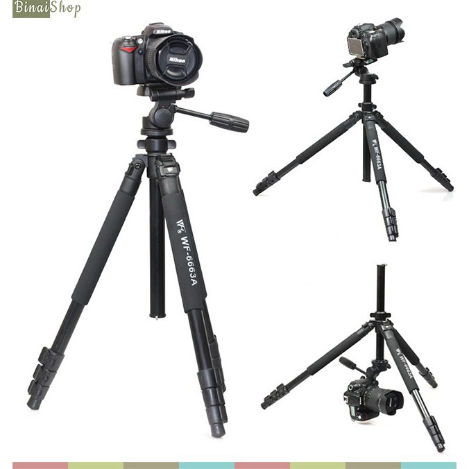 Chân máy ảnh tripod Weifeng WF-6663A, WF-6662A