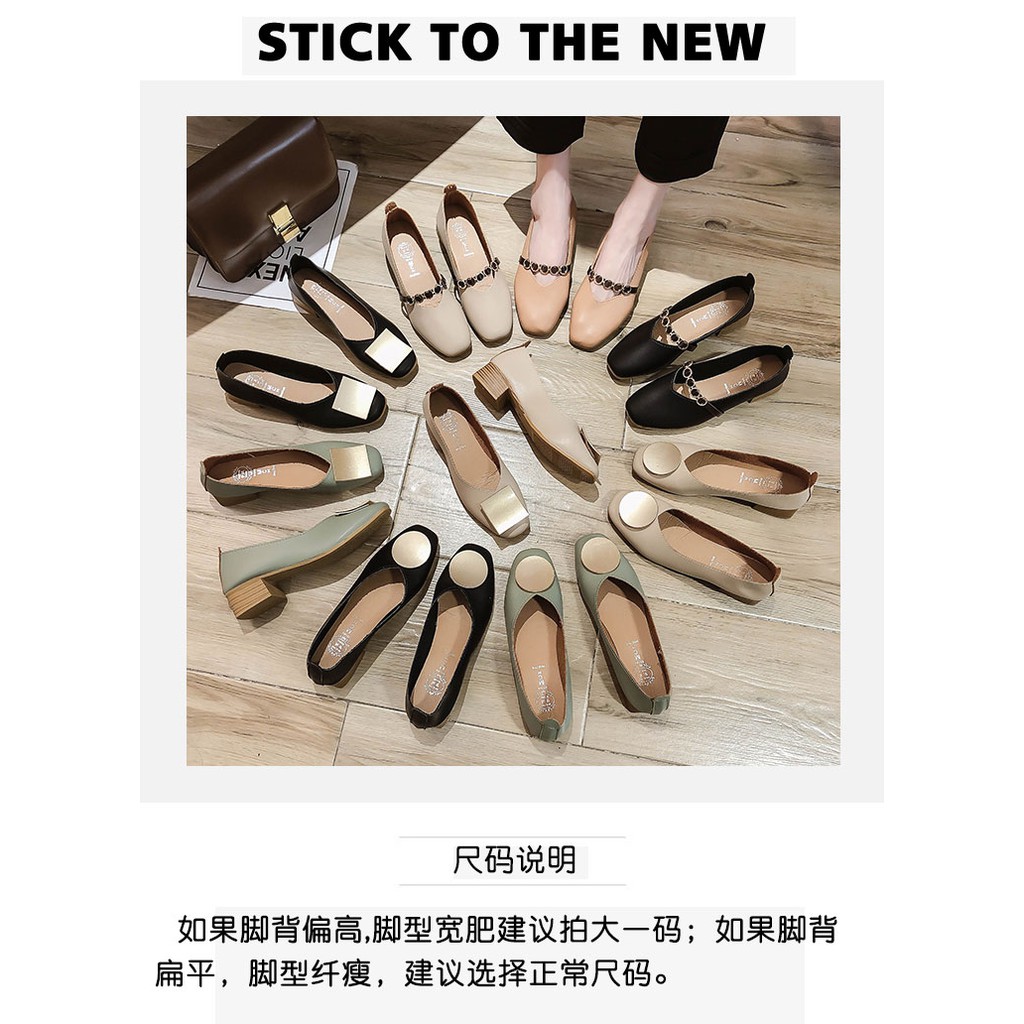 Giày Cao Gót Đế Thô Thời Trang Xuân Thu 2021 Cho Nữ | BigBuy360 - bigbuy360.vn