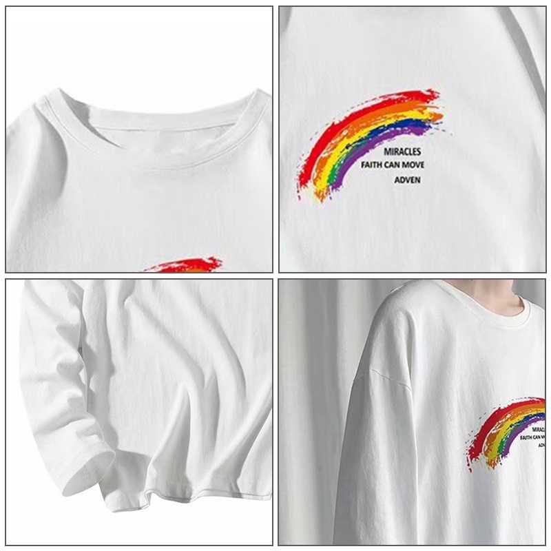 Áo thun AOKANG tay dài cổ tròn in hình thời trang dành cho nam