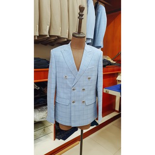 Áo vest nam 4 khuy xanh blue - MIF006