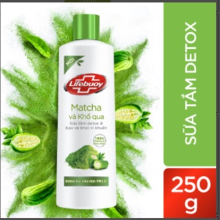 Sữa tắm Lifebuoy detox than hoạt tính, khổ qua 250g