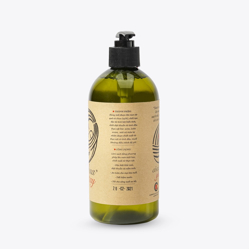 Nước rửa tay hữu cơ Cô Cà Chua thiên nhiên diệt sát khuẩn an toàn cho da 500ml Nubes | BigBuy360 - bigbuy360.vn