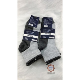 set 10 đôi tất cổ trung miniso chống hôi chân, xuất nhật.