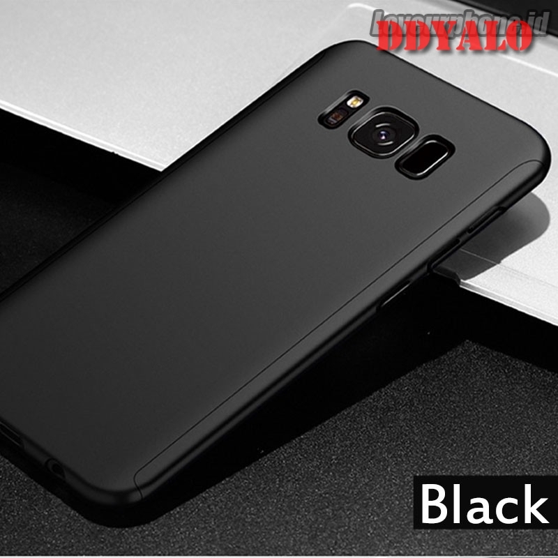 Ốp điện thoại cứng bảo vệ toàn diện 360 độ cho Samsung Galaxy Note 4 5 8 9 M10 M20 A30 A50