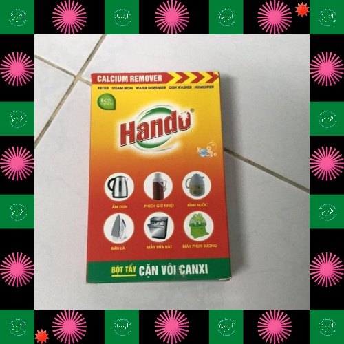 Bột tẩy cặn vôi canxi Hando làm sạch ấm nước phích nước phích giữ nhiệt bình nóng lạnh máy rửa bát máy phun sương bàn là