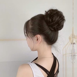 búi cột giả tóc xoăn