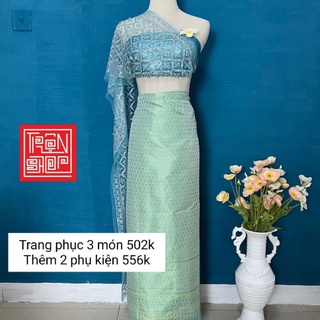 Set Trang phục Thái Lan 3 món hàng sẵn