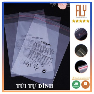 [1kg] Túi dán miệng, túi opp băng keo đựng quần áo cho shop thời trang chất liệu lụa mờ siêu dai _ ALY