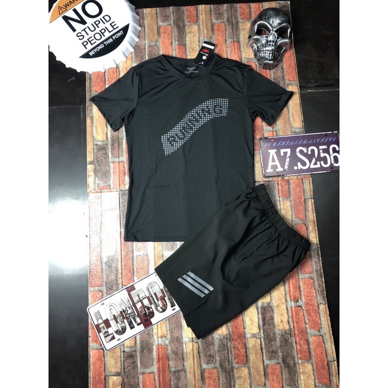 Bộ Thể Thao Nam Running Vải Thun 4 Chiều 💖FREESHIP💖  [NB Fashion] | BigBuy360 - bigbuy360.vn