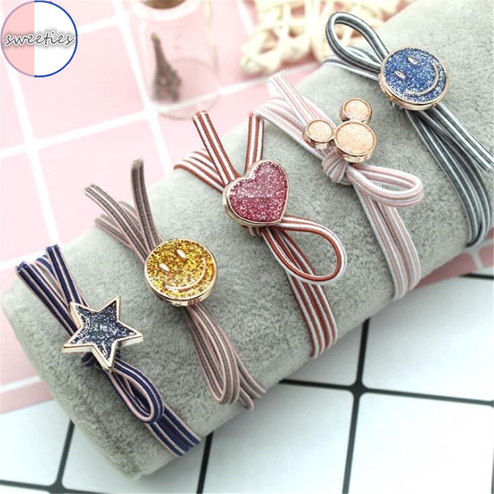 Dây Buộc Tóc Kiểu Thắt Nơ Xinh Xắn Dành Cho Bạn Gái