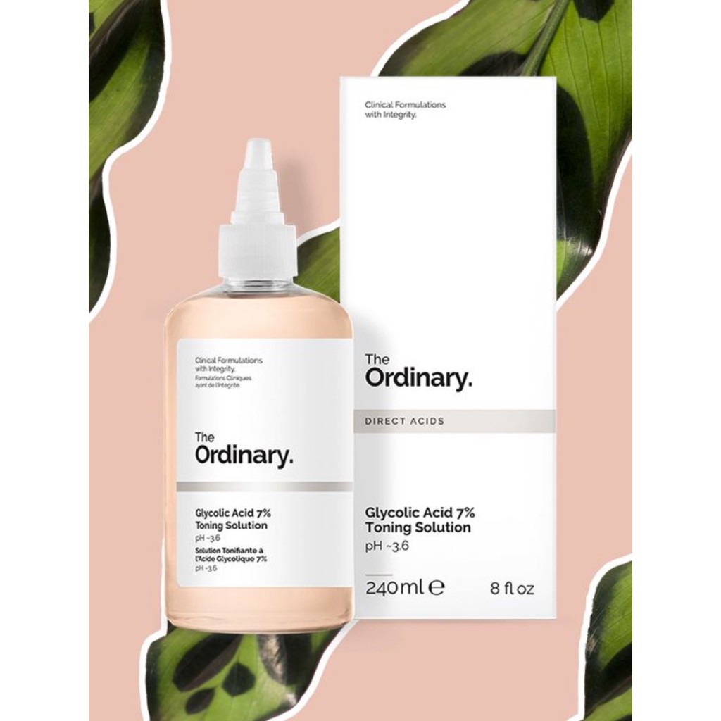 ( BILL CANADA ) Toner tẩy da chết làm sạch Glycolic Acid 7% Toning Solution - The Ordinary