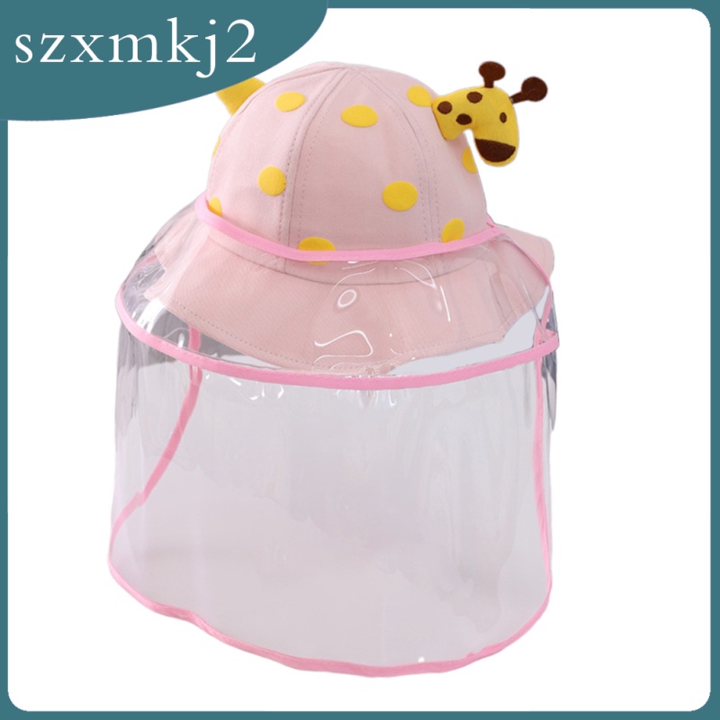 Mũ Tai Bèo Cotton Có Tấm Chắn Bảo Vệ Mặt Chống Giọt Bắn Dành Cho Trẻ Em szxmkj2