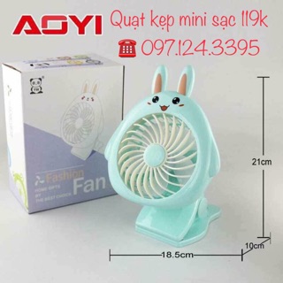 Quạt kẹp mini sạc USB Totoro