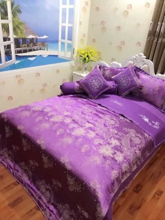 Bộ. Chăn ga gối gấm cao cấp