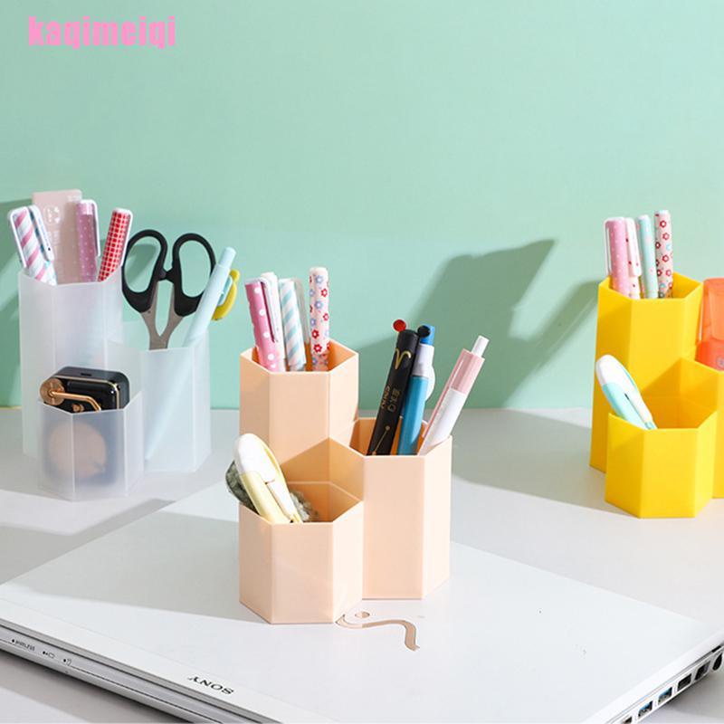 (Hàng Mới Về) Giá Đỡ Cọ Trang Điểm 3 Ngăn Tiện Dụng